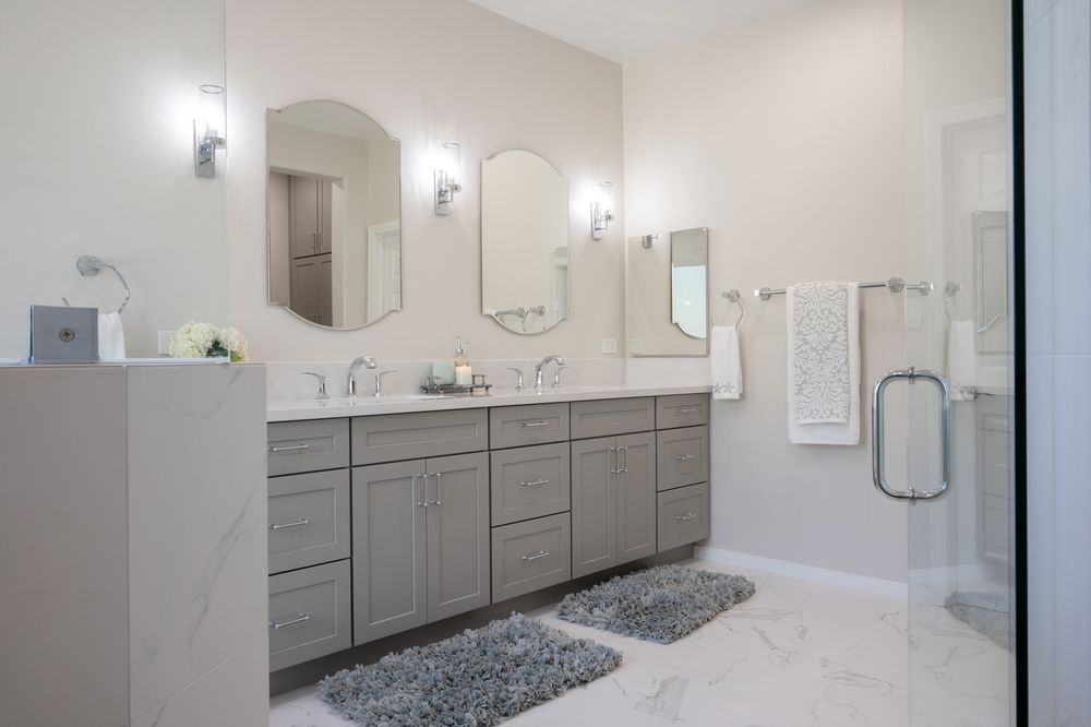 Poway, serene and transitional, a Kaminskiy bathroom remodel in San Diego County
