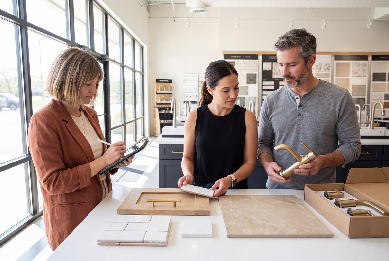 Choosing the finishes with your designer