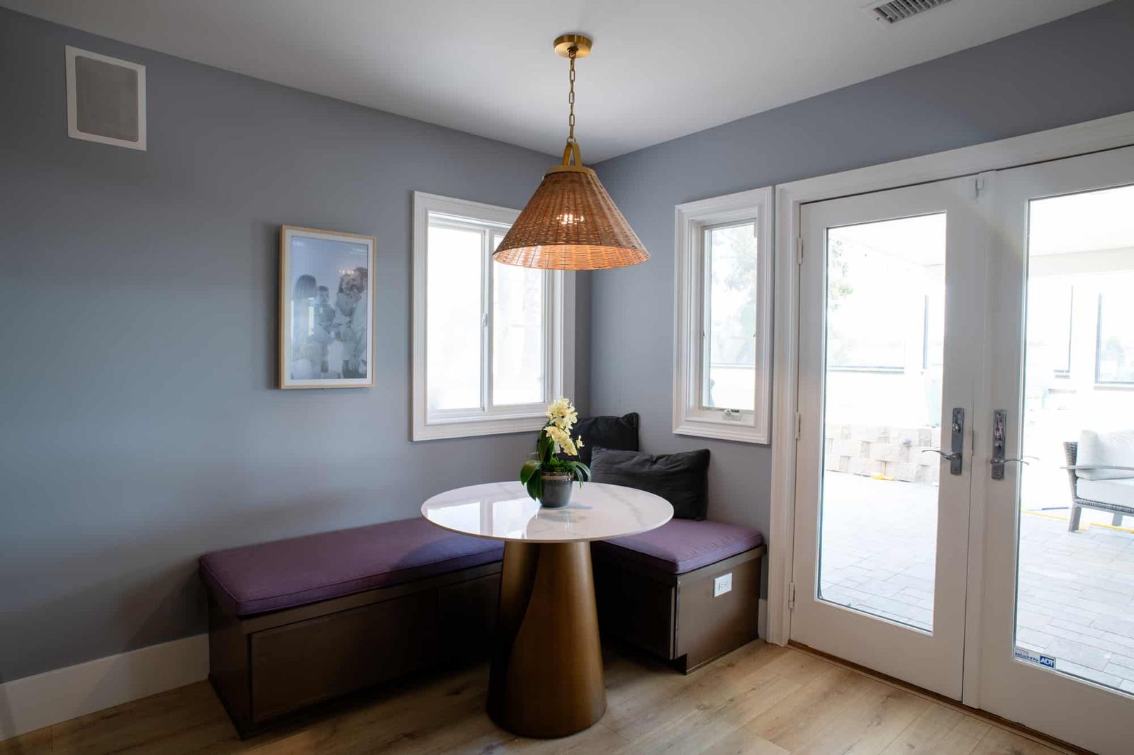 Del Mar kitchen remodel with a built-in banquette