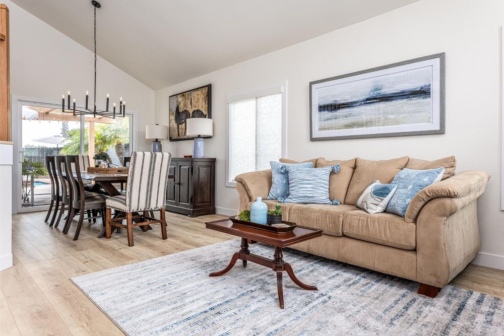 A 1980s split-level, modern coastal, a Kaminskiy whole home remodel in San Diego County