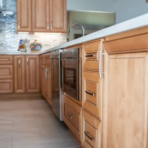 Kitchen Refresh with Wood Panel Cabinets
