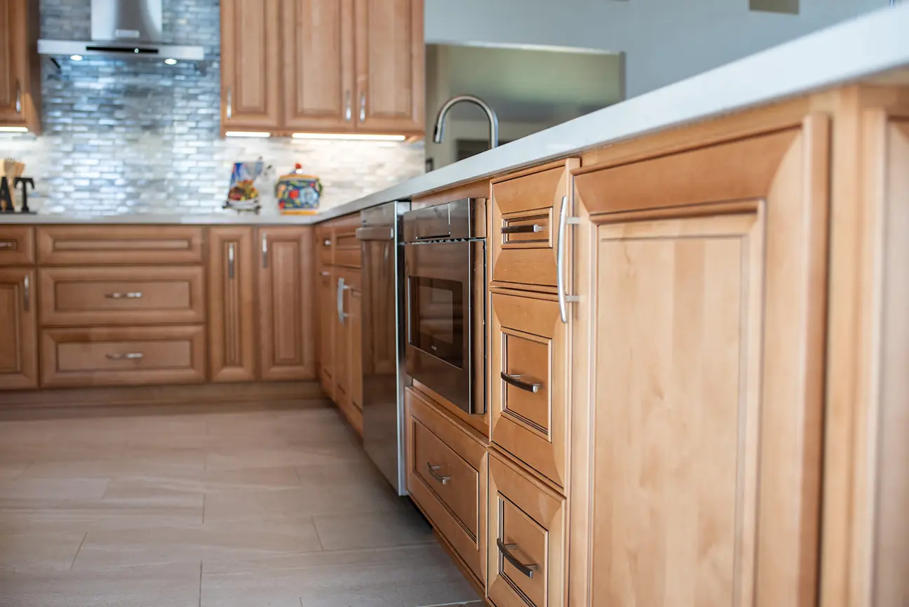 Kitchen Refresh with Wood Panel Cabinets