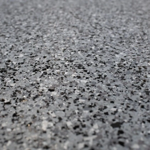 New epoxy flooring with San Diego garage remodel