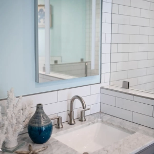 Bathroom Vanity added during San Diego Bathroom Remodel