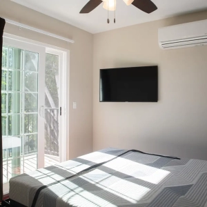 ADU Bedroom With TV and a View