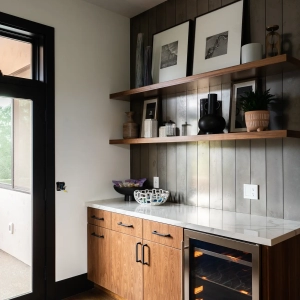Butlers pantry with wine fridge remodel ideas