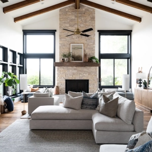 Vaulted ceiling in whole home remodel
