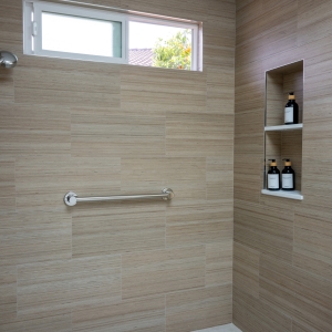 Contemporary Age in Place Master Bathroom Design