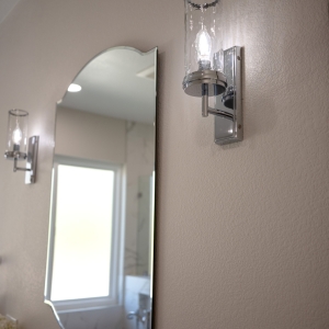 Transitional Master Bathroom Countertop Design Remodel