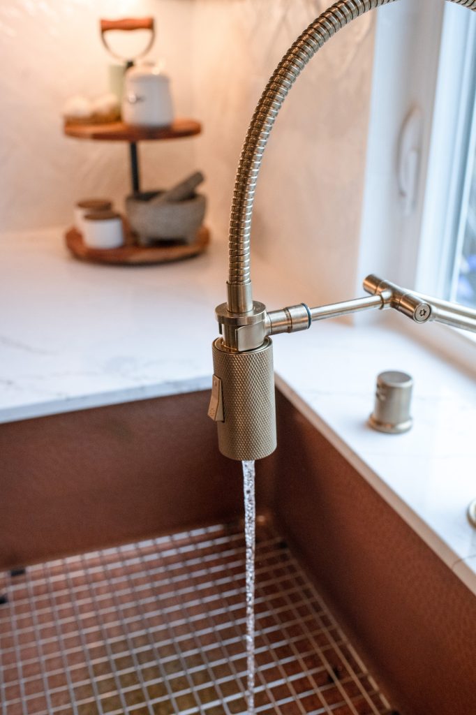 Copper Farmhouse Sink and Faucet