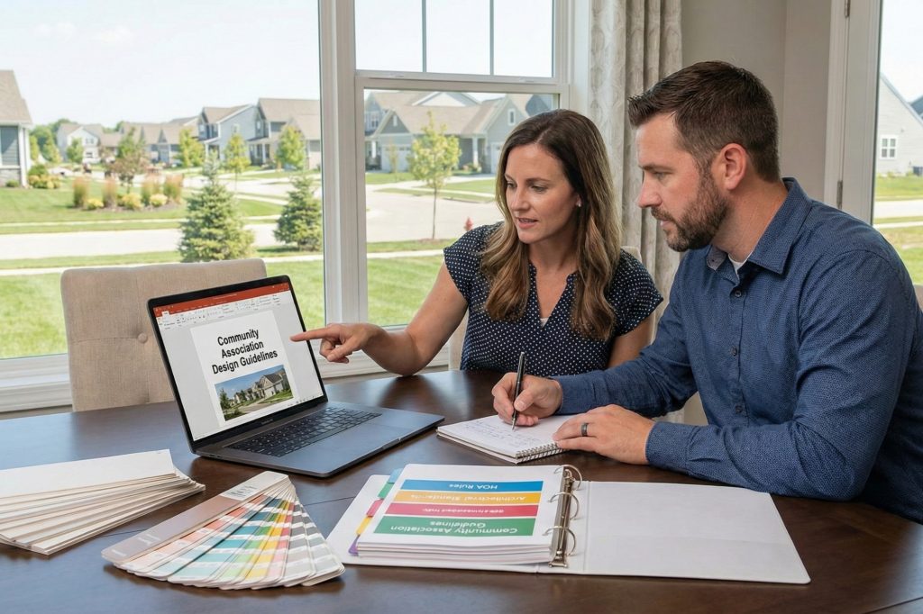 Reviewing HOA community rules to ensure remodel compliance